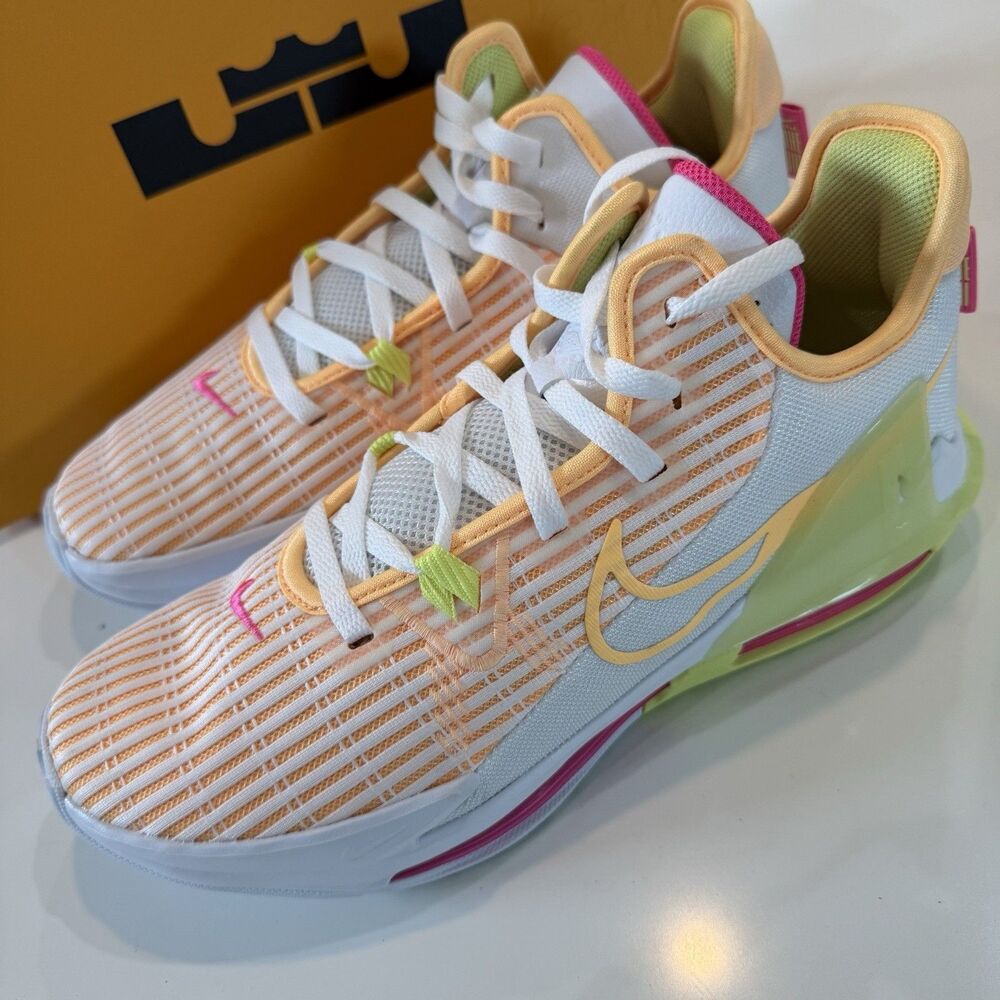 NEW Nike Lebron Witness VI Men's Size 10 White/LT Lemon Twist CZ4052-101